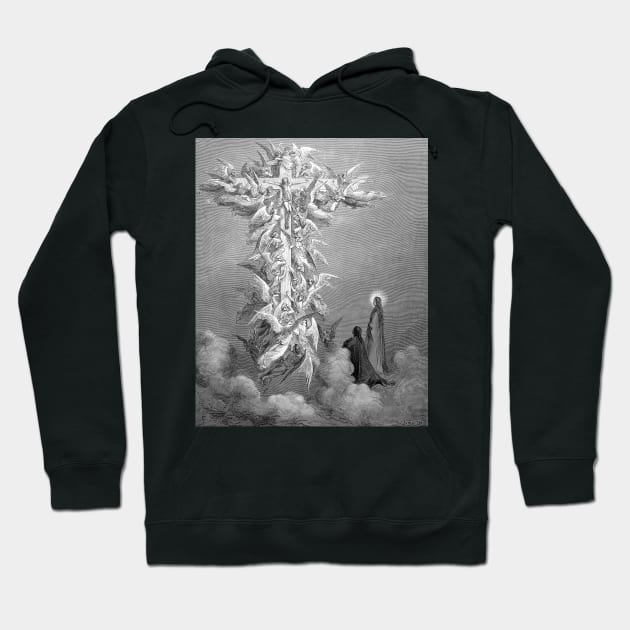 High Resolution Gustave Doré Paradiso Illustration The Celestial Cross Hoodie by tiokvadrat